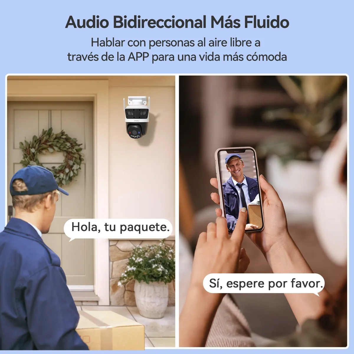 Cámara IMOU IP WIFI 3 Lentes 11MP triple Smart Color 2 lentes Fijos de 3mp + 1 Lente PT 5mp Dual MICROSD 512GB c/u / Disuasión Activa Audio Bidireccional - IMOU - IPC-S7UN-11M0WED - Image 6