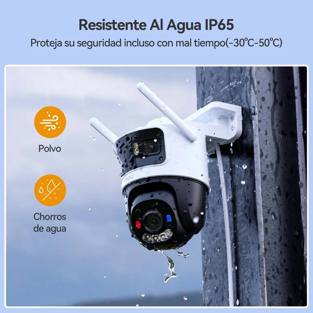 Cámara IMOU IP WIFI 3 Lentes 11MP triple Smart Color 2 lentes Fijos de 3mp + 1 Lente PT 5mp Dual MICROSD 512GB c/u / Disuasión Activa Audio Bidireccional - IMOU - IPC-S7UN-11M0WED - Image 7
