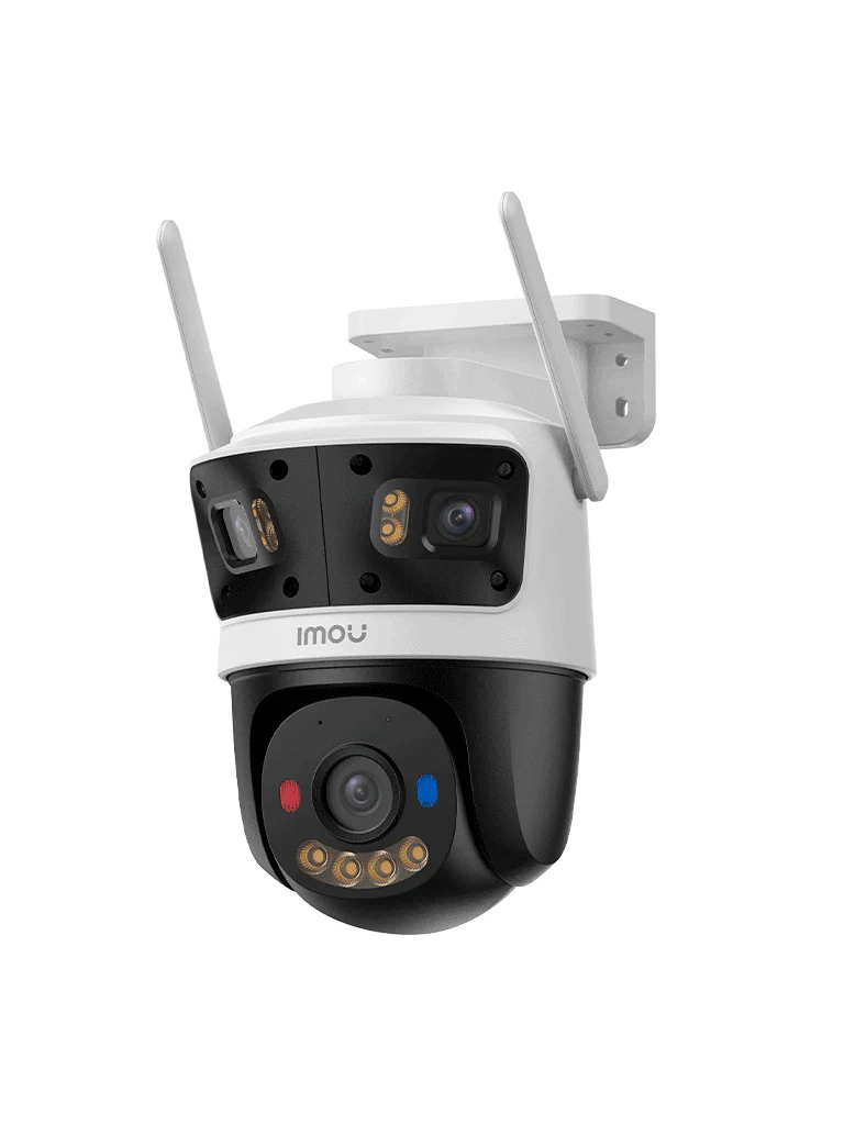 Cámara IMOU IP WIFI 3 Lentes 11MP triple Smart Color 2 lentes Fijos de 3mp + 1 Lente PT 5mp Dual MICROSD 512GB c/u / Disuasión Activa Audio Bidireccional - IMOU - IPC-S7UN-11M0WED