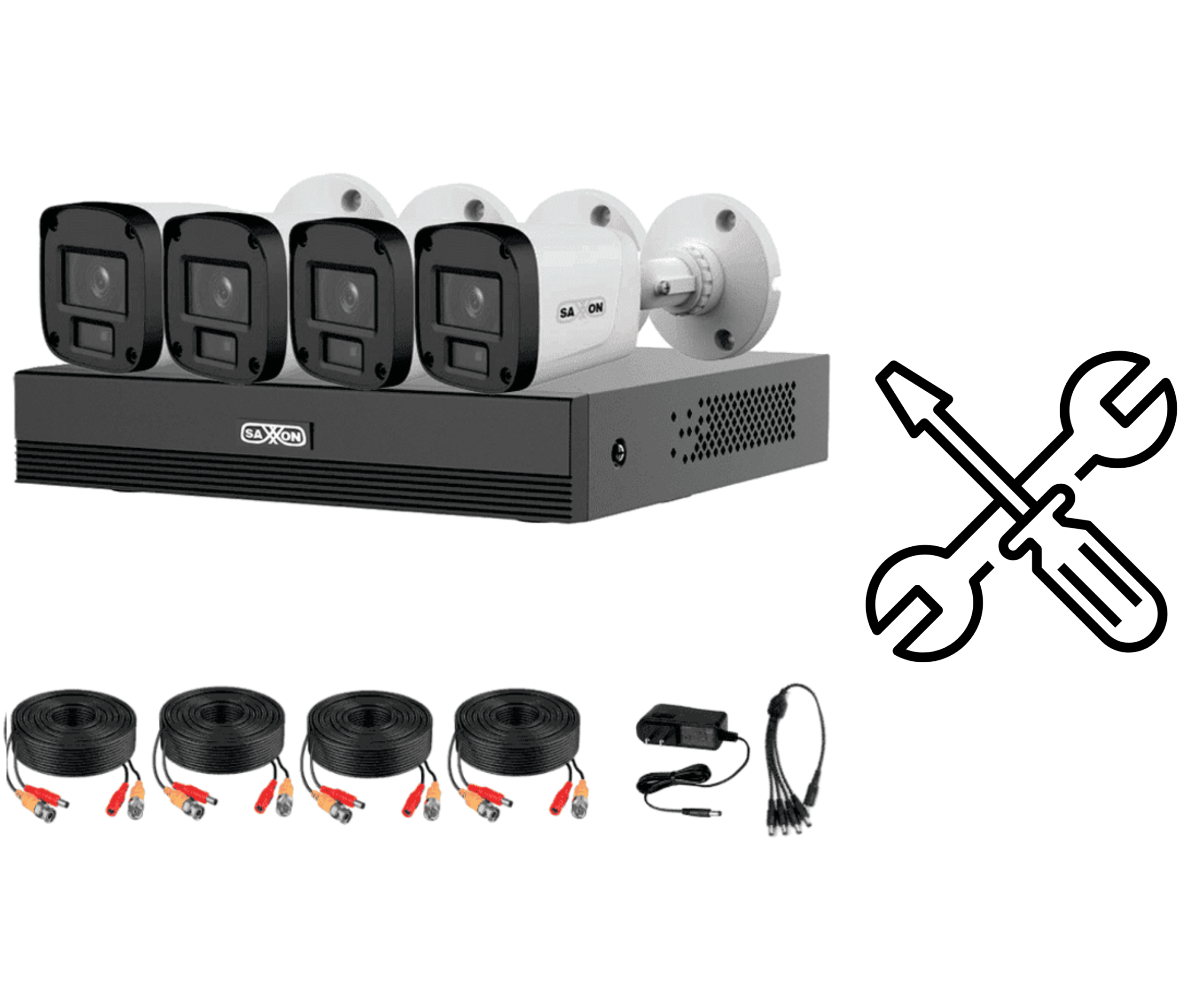 Servicio de instalación KIT 4 cámaras cableadas