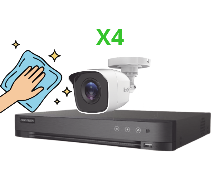 Servicio de limpieza/mantenimiento a kit de 4 cámaras