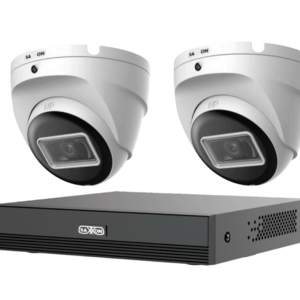 KIT De 2 Cámaras SAXXON Domo de 2 Megapíxeles 1080P/ Lente de 2.8 mm con Apertura de Hasta 100°/ Cámara Metálica