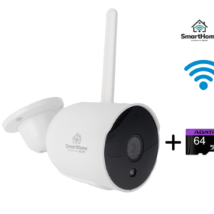 CAMARA BALA IP 2MP| WIFI | AUDIO DE 2 VIAS| ALMACENAMIENTO EN MICROSD| LENTE DE 4MM | ANGULO DE APERTURA 90 GRADOS IP65