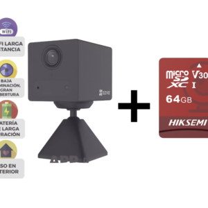 Mini Cámara IP Wi-Fi / Con Batería Recargable (Cero Cables) / 2 Megapíxel / Uso en Interior / Audio de Dos vías / Grabación en la Nube / Base Magnética Para Adherirla a Superficies Metálicas