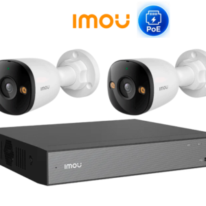 KIT 2 cámaras IMOU IP POE 5MP tipo bala, Smart Color (Color 24/7), Detección de Humanos y Vehículos, Micrófono integrado